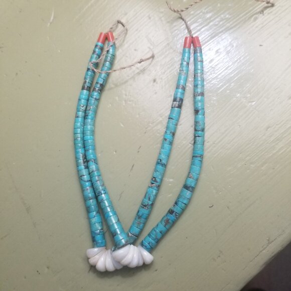 Native American Turquoise necklace / choker Vintage - Picture 3 of 7